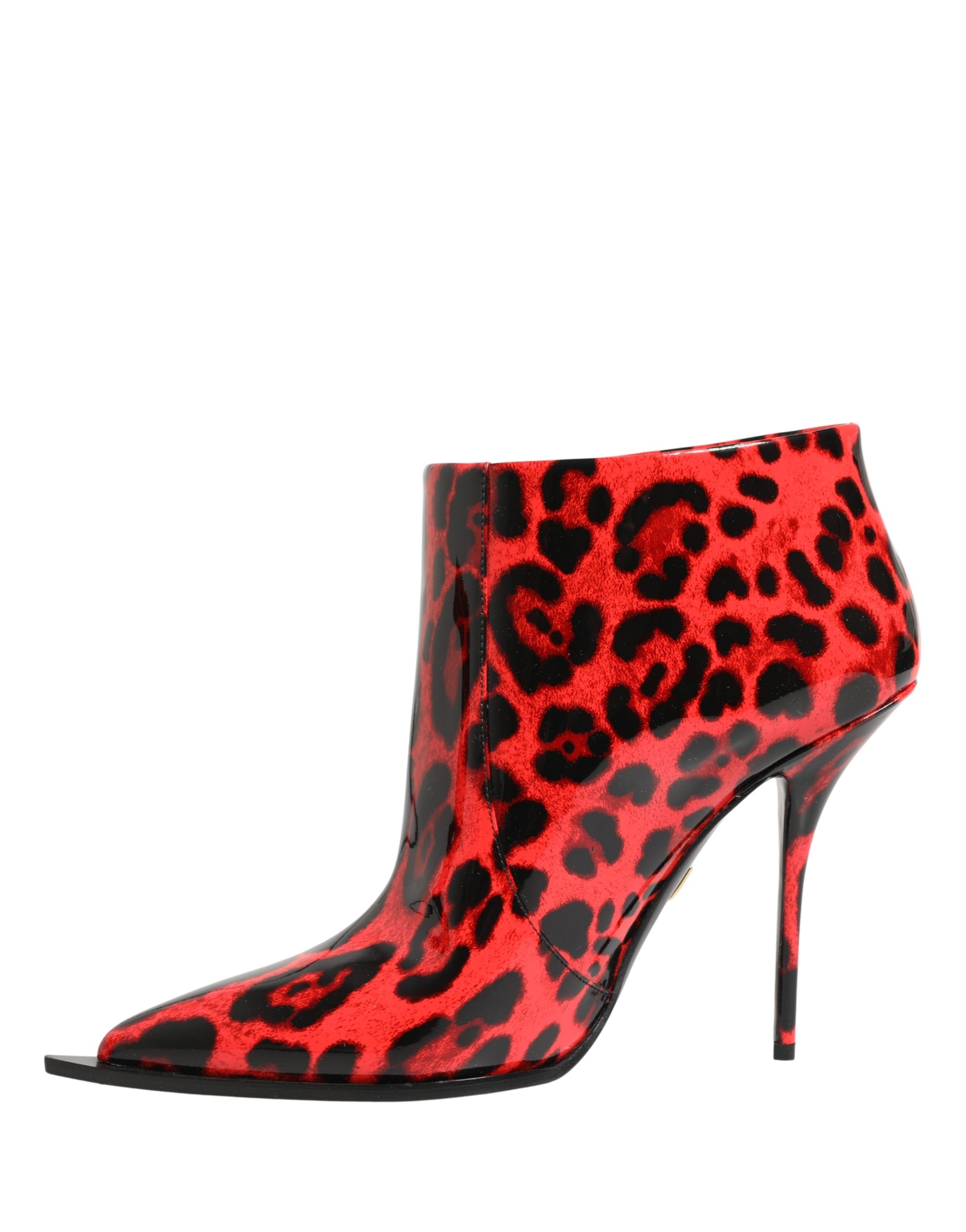 Dolce & Gabbana Red Leopard Cardinale Ankle Boots Shoes - Image 6