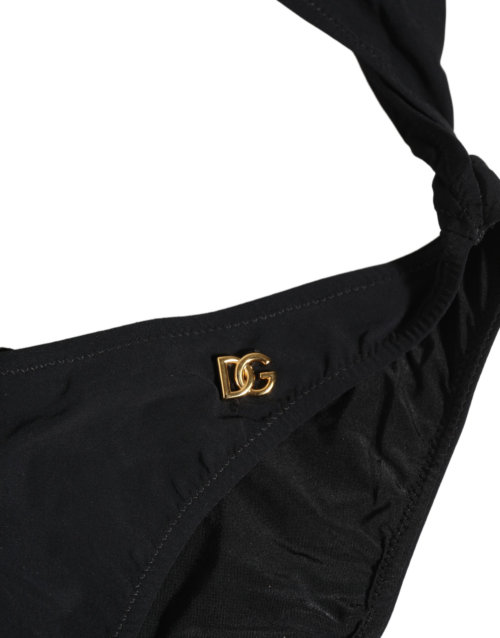 Dolce & Gabbana Black Cutout Logo One Piece Swimsuit Swimwear - Image 4