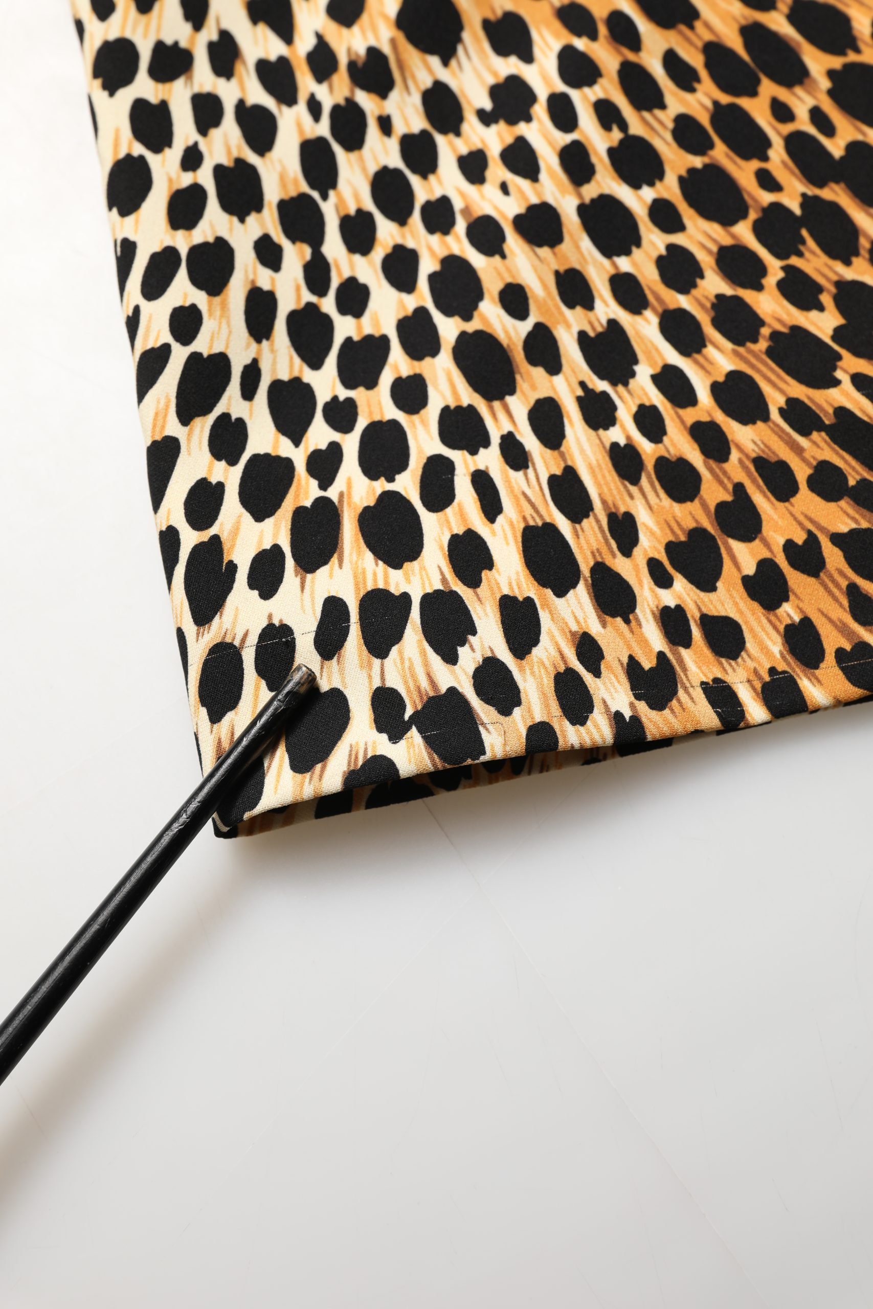 Dolce & Gabbana Brown Leopard Print Silk Sheath Midi Dress - Image 3
