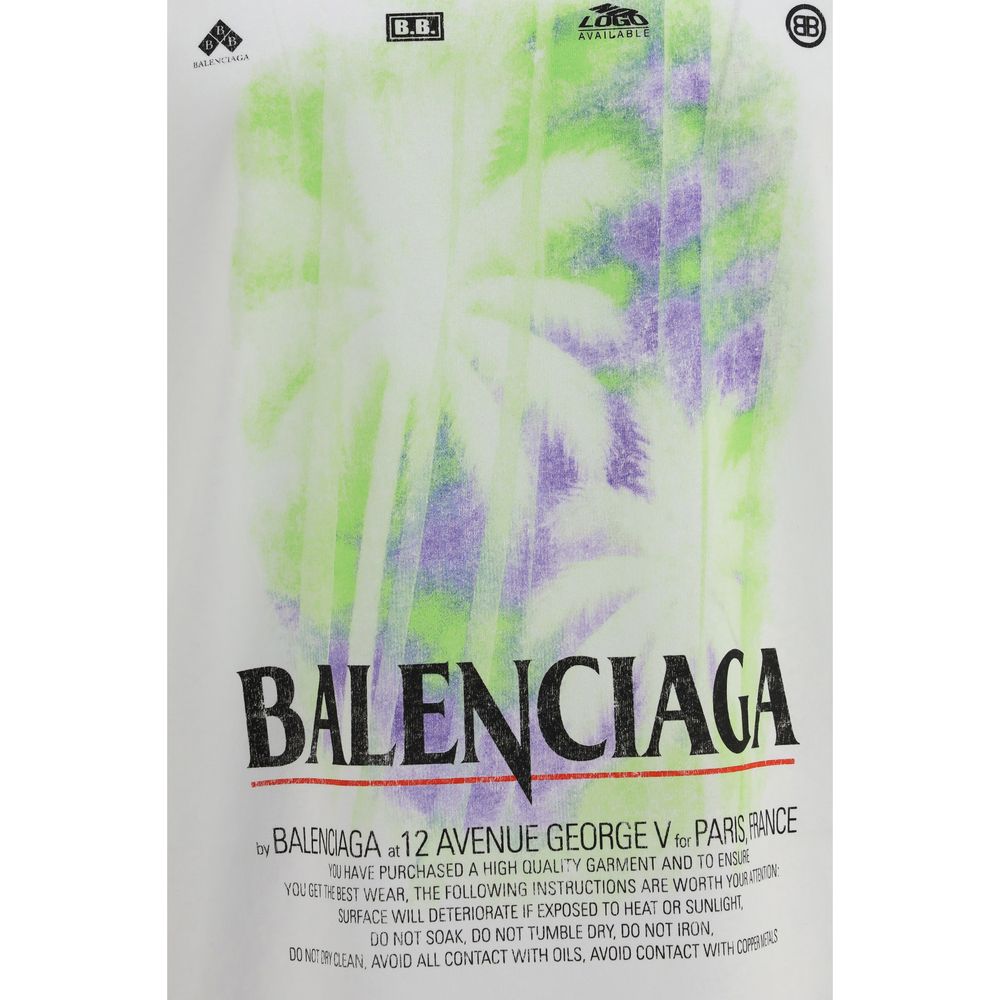 Balenciaga White Cotton T-Shirt - Image 3