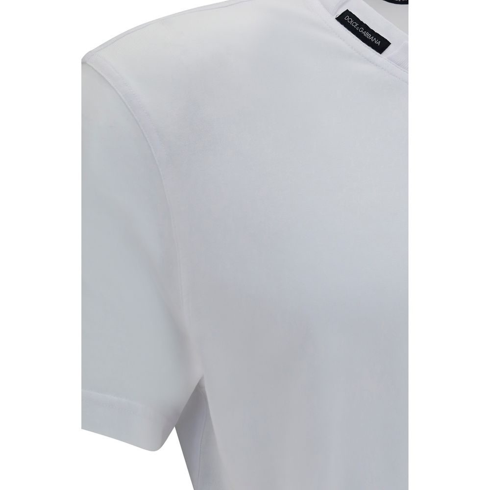 Dolce & Gabbana White Cotton T-Shirt - Image 3