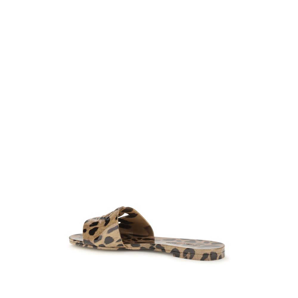 Dolce & Gabbana Multicolor Rubber Flat Sandals - Image 3