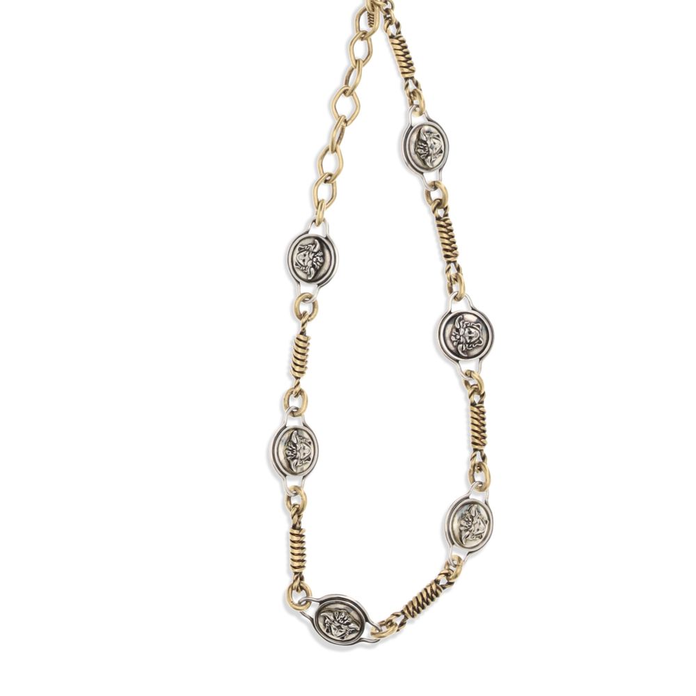 Versace Silver Brass Necklace - Image 3