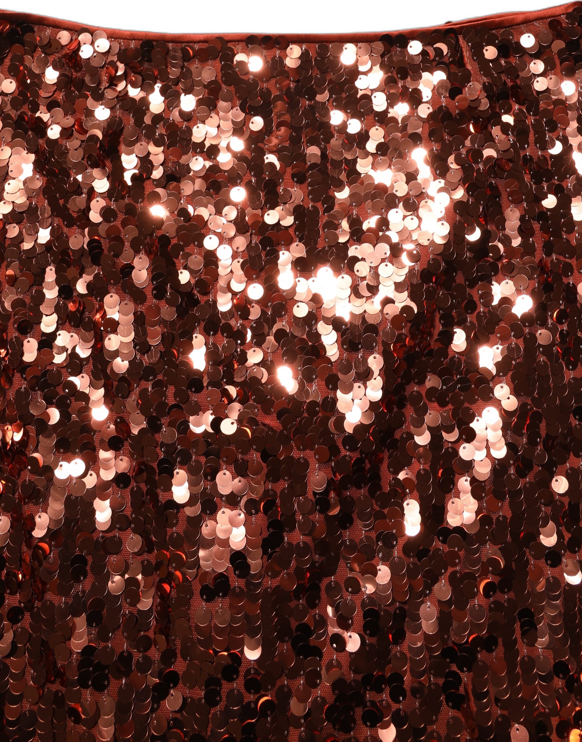 Dolce & Gabbana Bronze Sequin HighWaist PencilCut Midi Skirt - Image 3