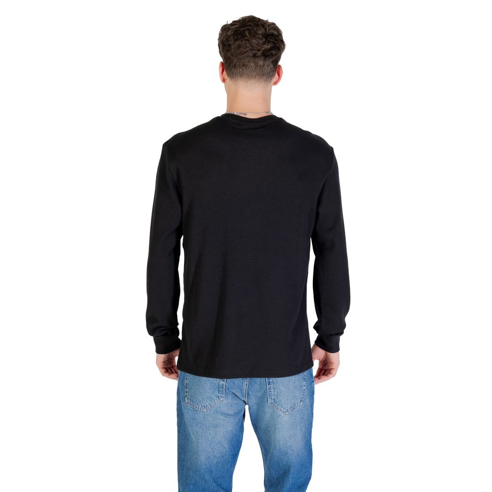 Calvin Klein Jeans Black Cotton Long Sleeve T-Shirt - Image 2