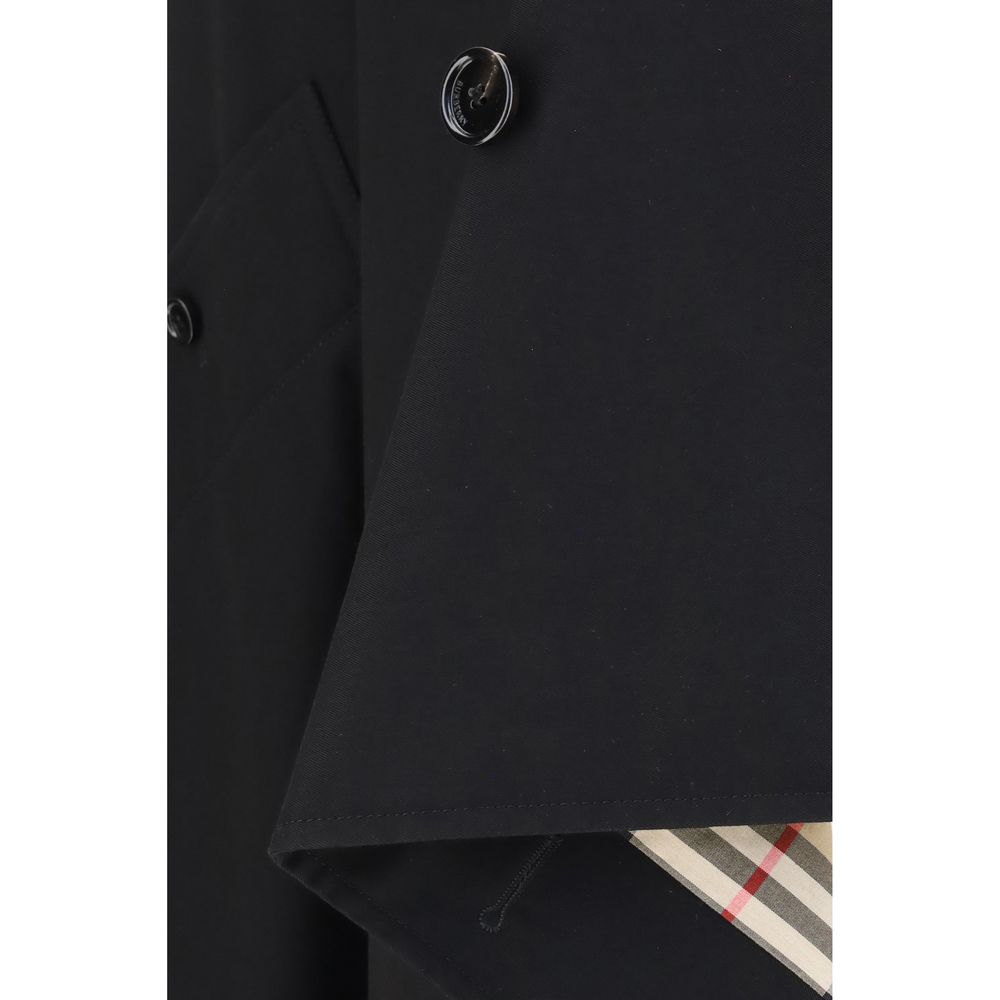 Burberry Black Cotton Long Skirt - Image 3