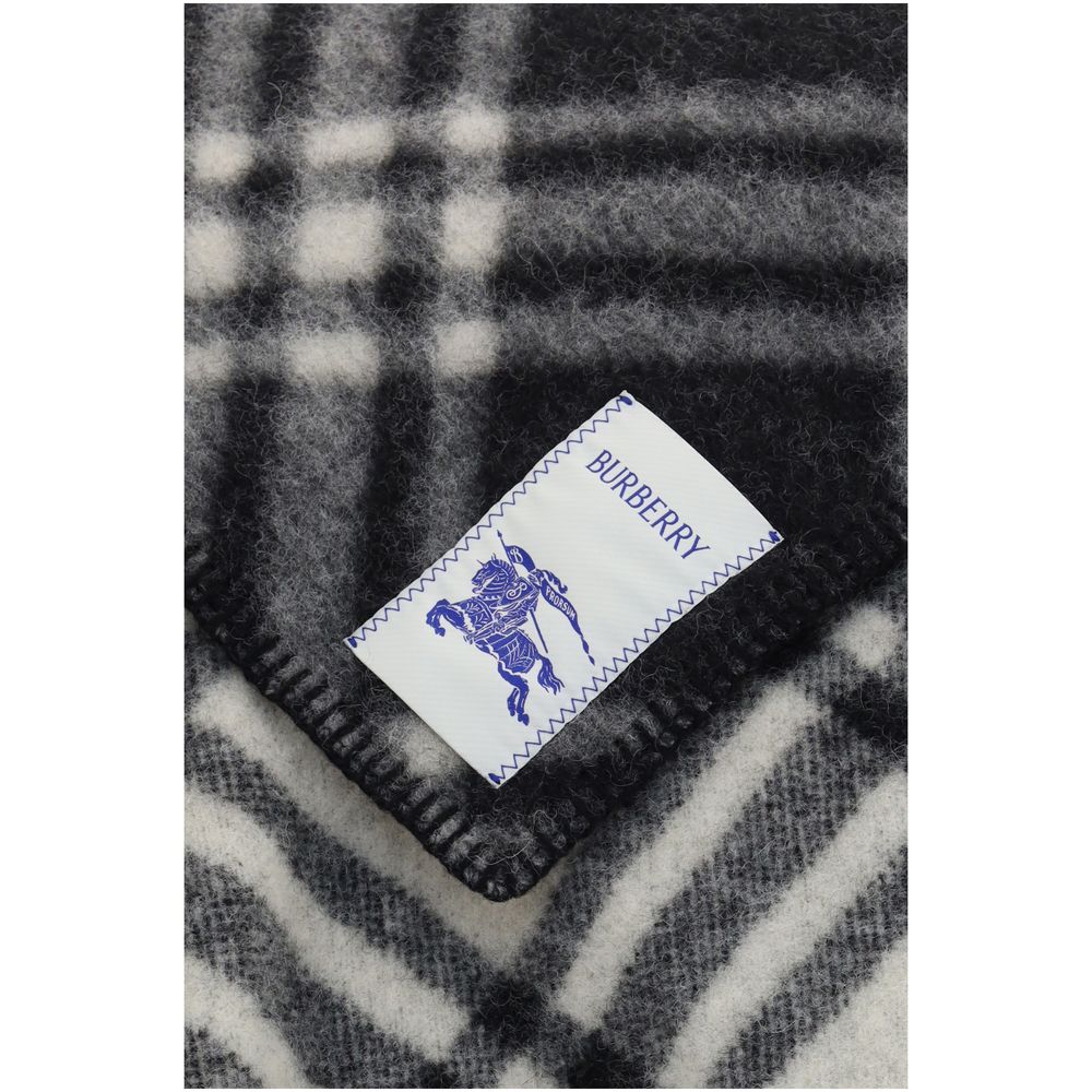 Burberry Gray Wool Oves Aries Scarf - Image 3