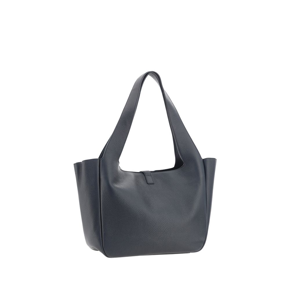 Saint Laurent Black Calf Leather Bos Taurus Shoulder Bag - Image 3