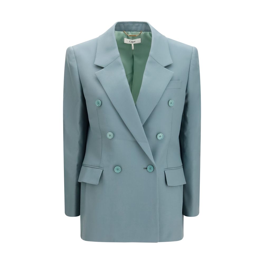 ChloƩ Bicolor Wool Oves Aries Blazer