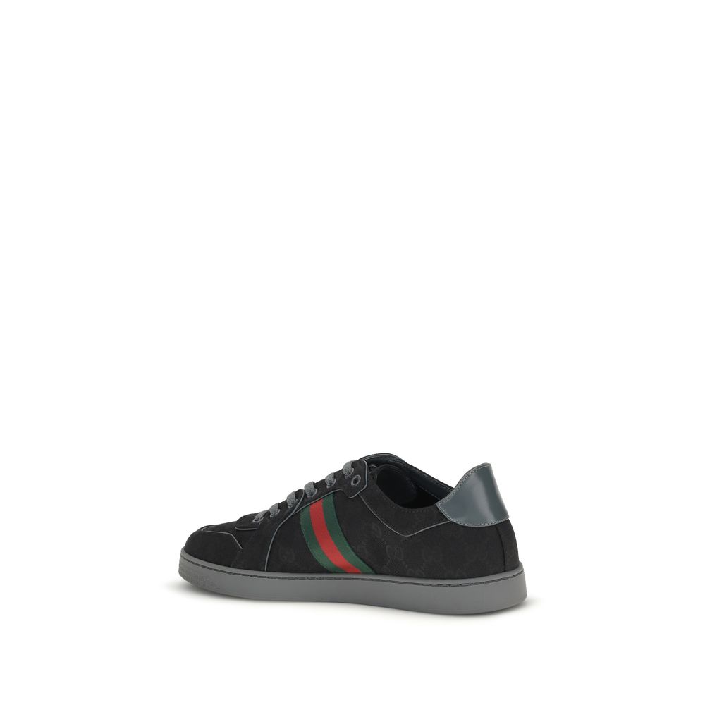 Gucci Black Fabric Athletic Sneakers - Image 3