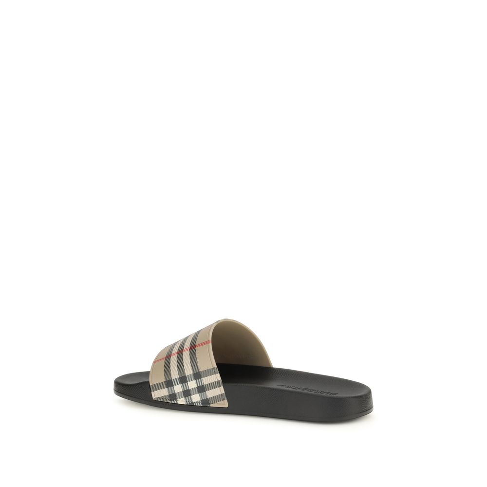 Burberry Black Rubber Slides - Image 3