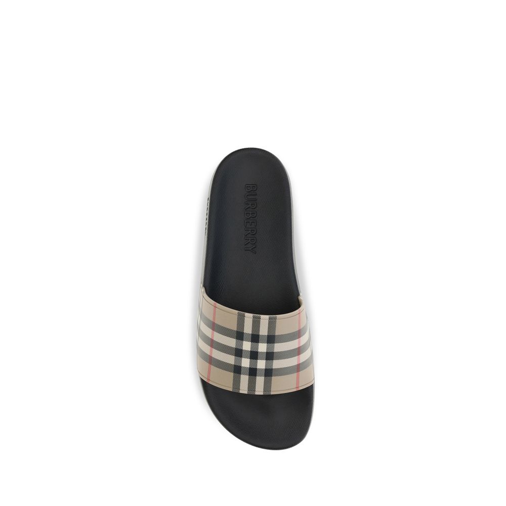 Burberry Black Rubber Slides - Image 4