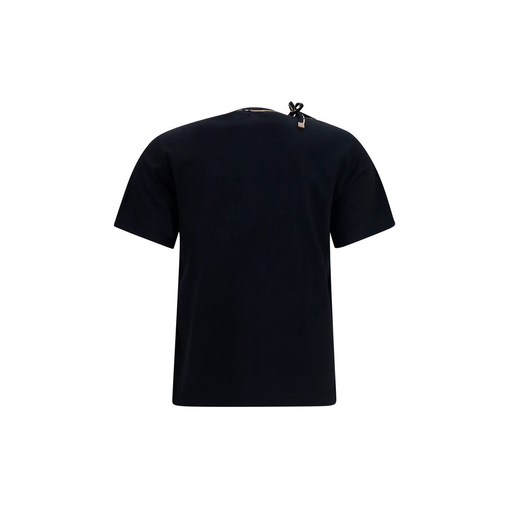 Burberry Black Cotton T-Shirt - Image 2