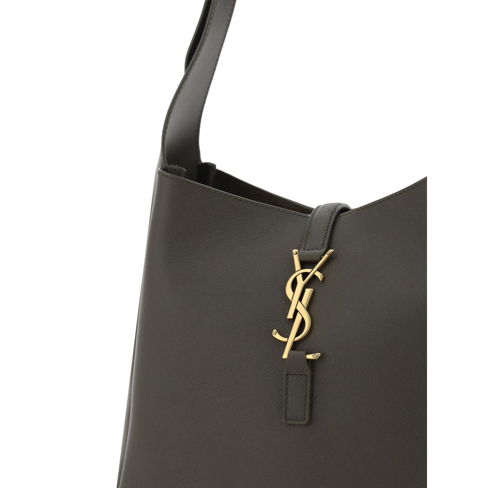 Saint Laurent Bicolor Calf Leather Bos Taurus Shoulder Bag - Image 4
