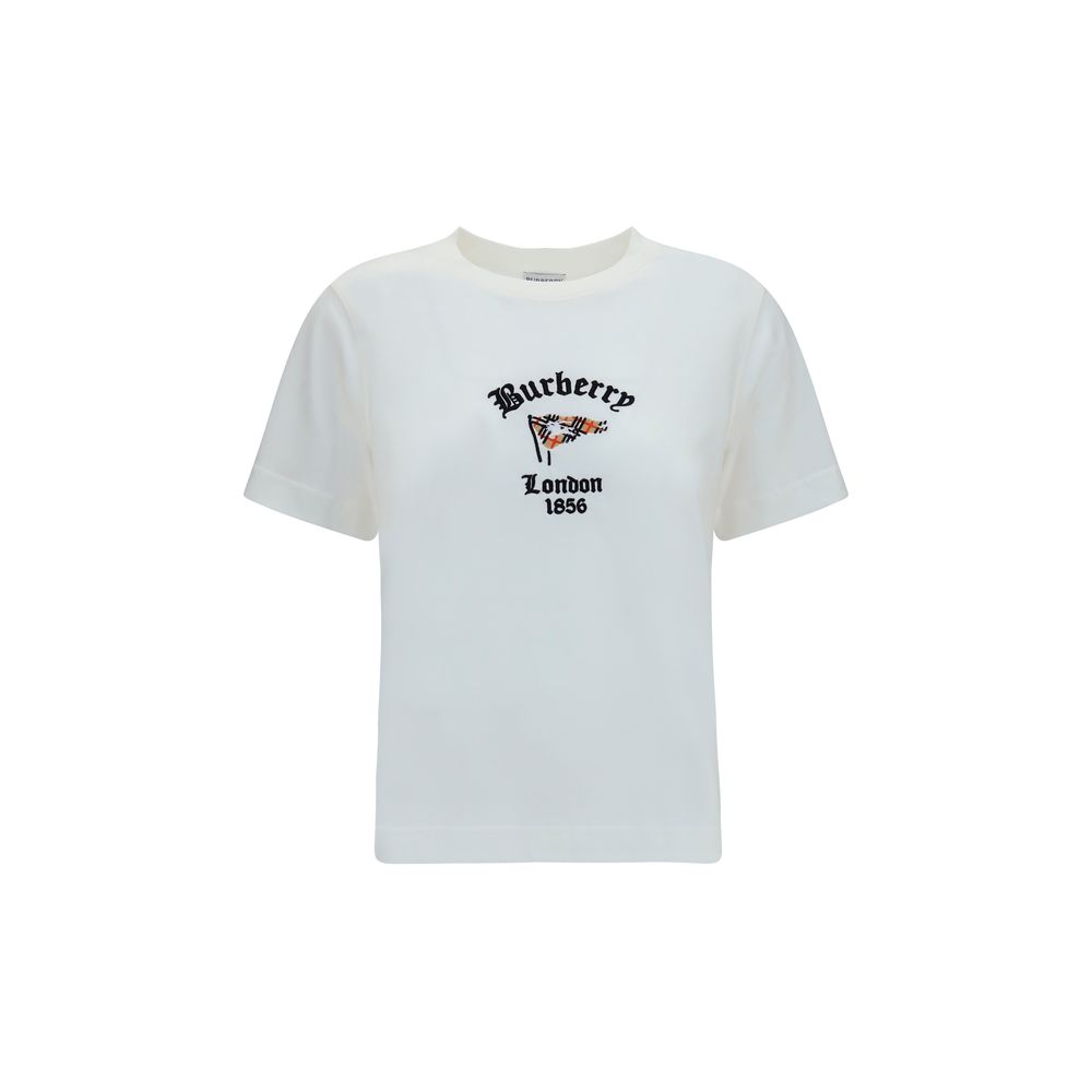 Burberry White Cotton T-Shirt