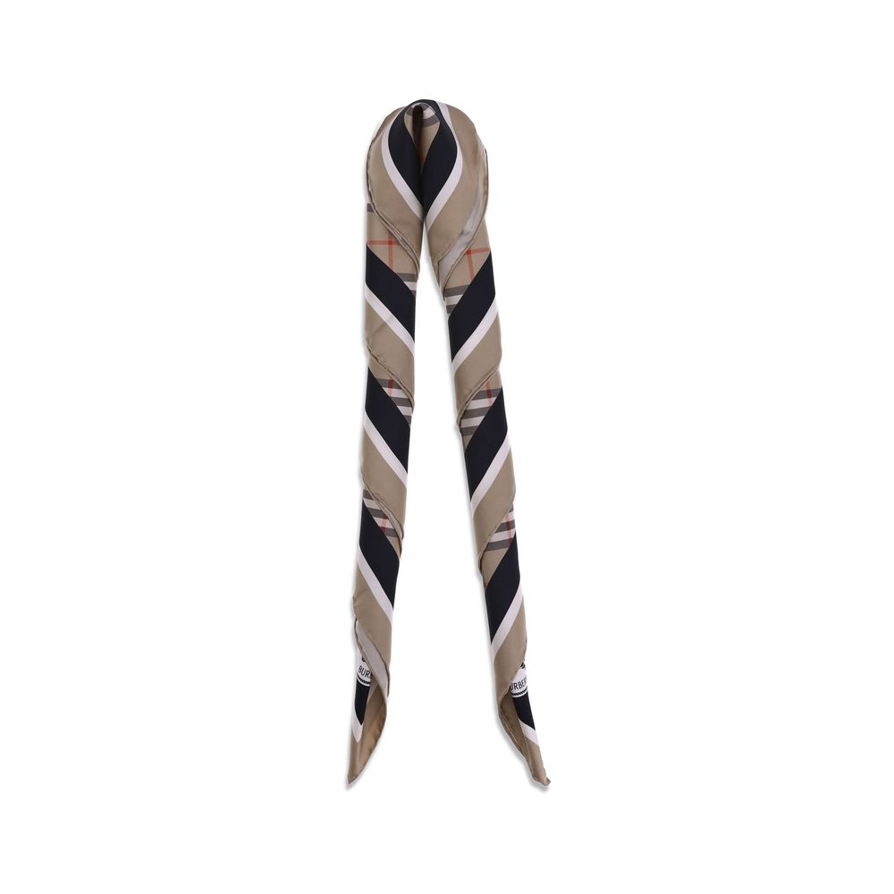 Burberry Beige Silk Scarf - Image 2