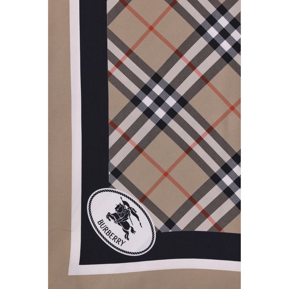 Burberry Beige Silk Scarf - Image 3