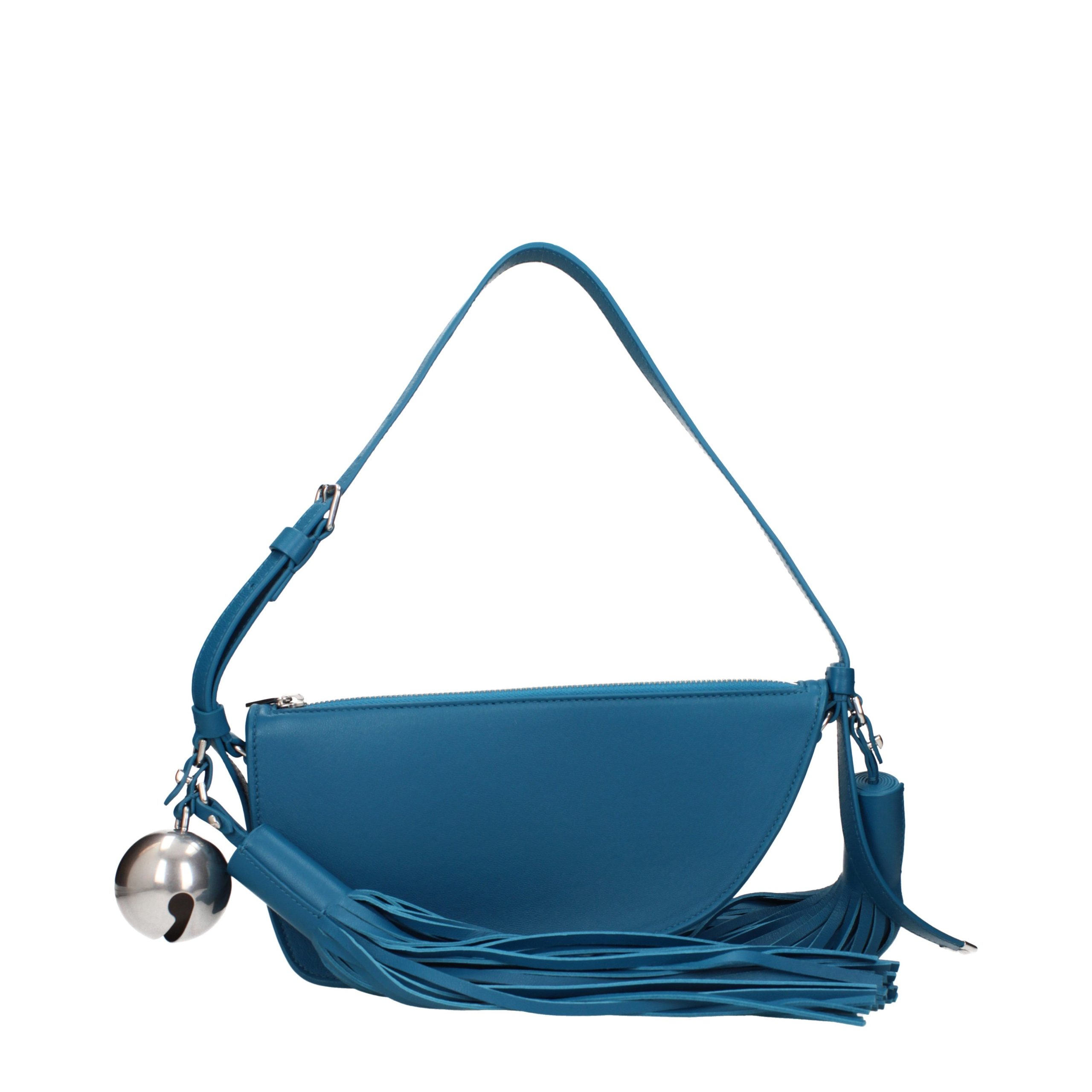 Burberry Blue Leather Shoulder Bag - Image 3