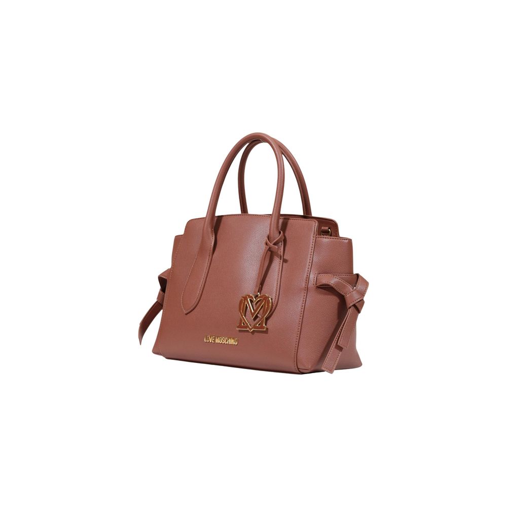 Love Moschino Brown Polyethylene Handbag - Image 2