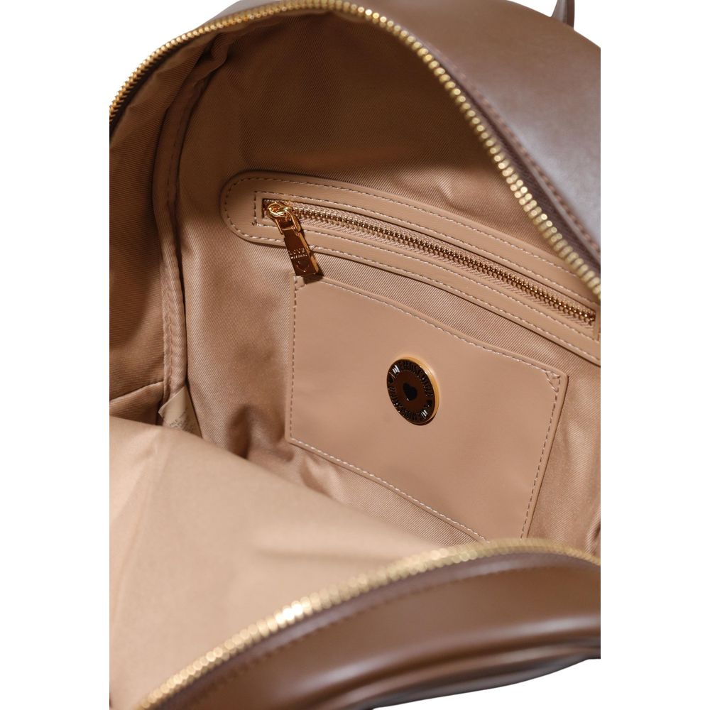 Love Moschino Brown Polyethylene Backpack - Image 5