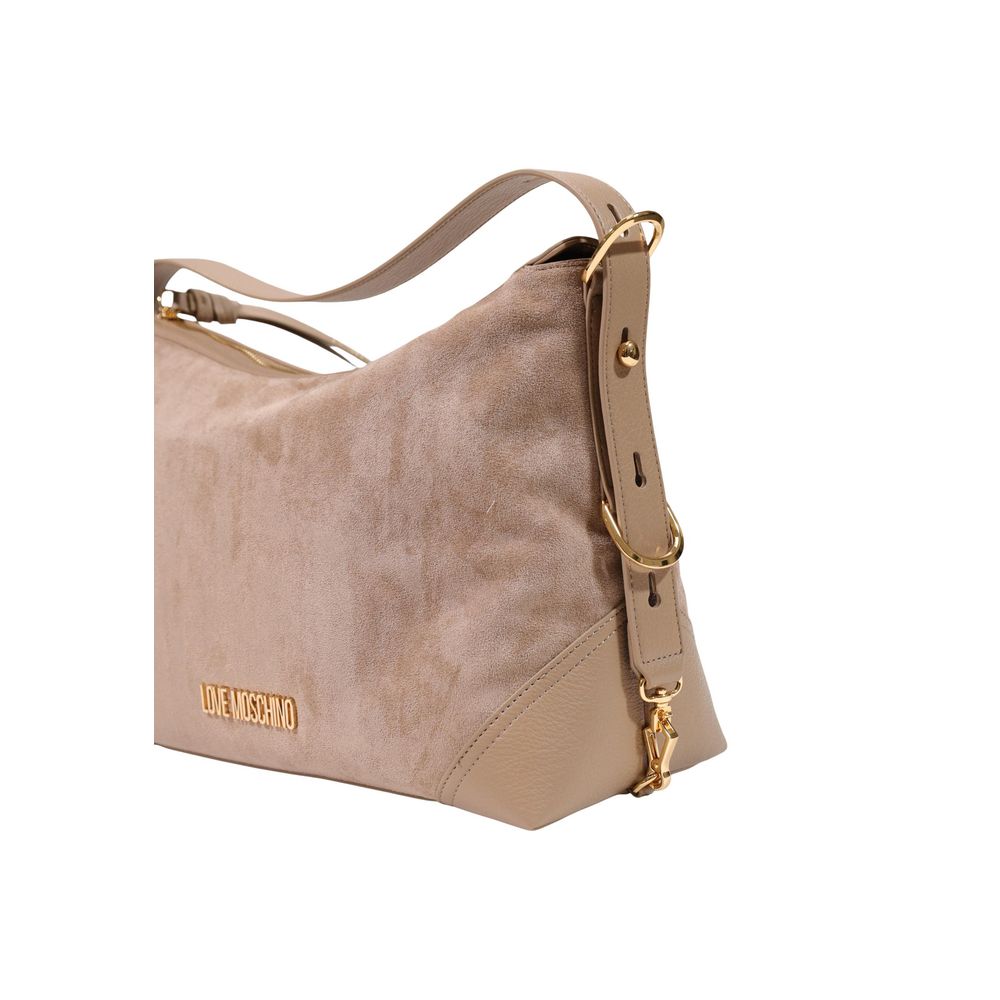 Love Moschino Beige Polyester Handbag - Image 4