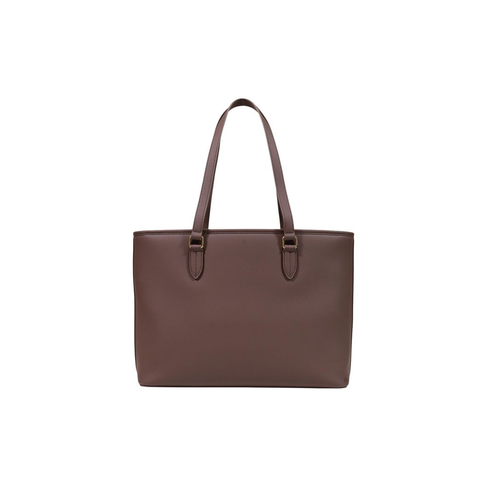 Love Moschino Brown Polyethylene Handbag - Image 3