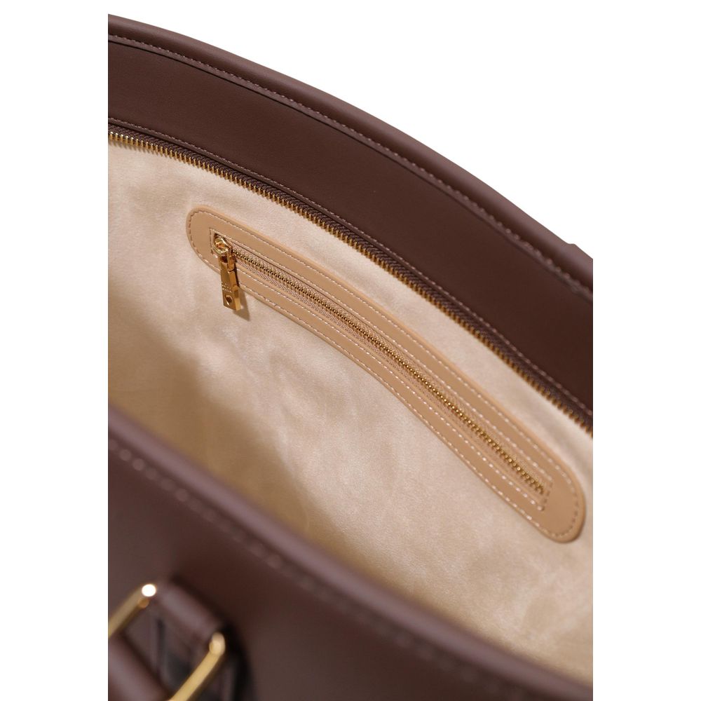 Love Moschino Brown Polyethylene Handbag - Image 5