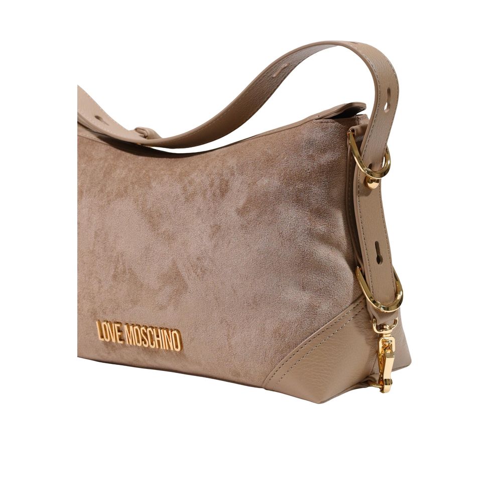 Love Moschino Beige Polyester Handbag - Image 5