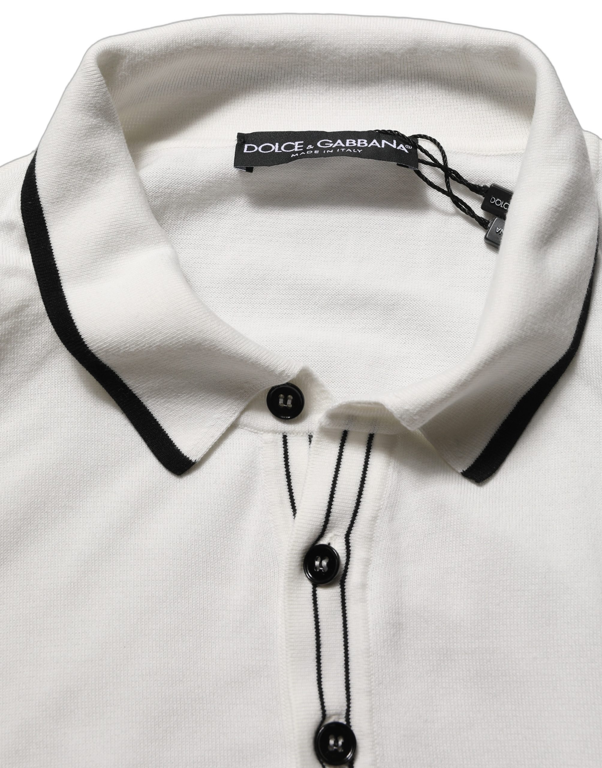 Dolce & Gabbana Black Leaf Print Silk Men Crew Neck T-shirt - Image 6