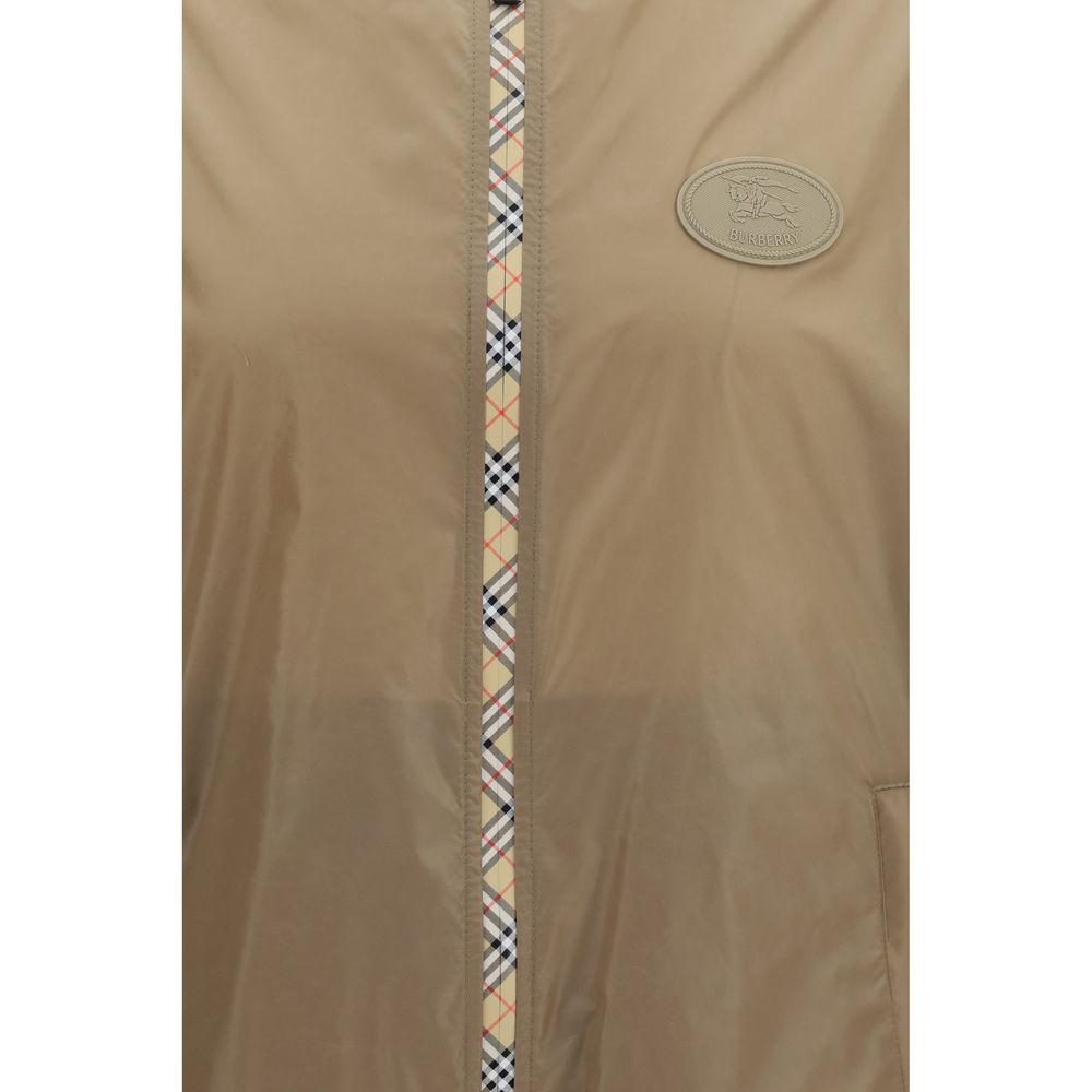 Burberry Brown Nylon Shell Jacket - Image 3