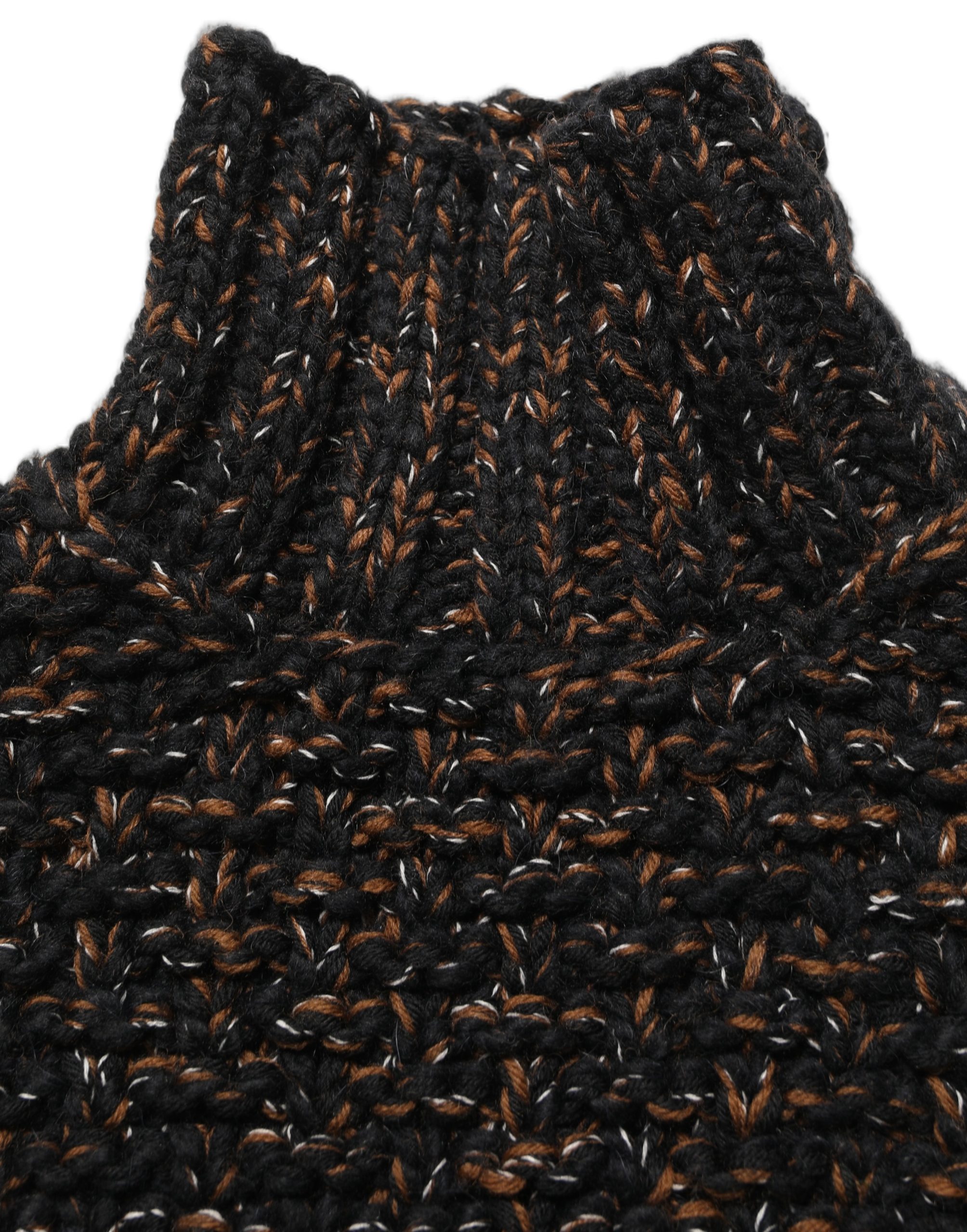 Dolce & Gabbana Brown Wool Knit Turtleneck Pullover Sweater - Image 6