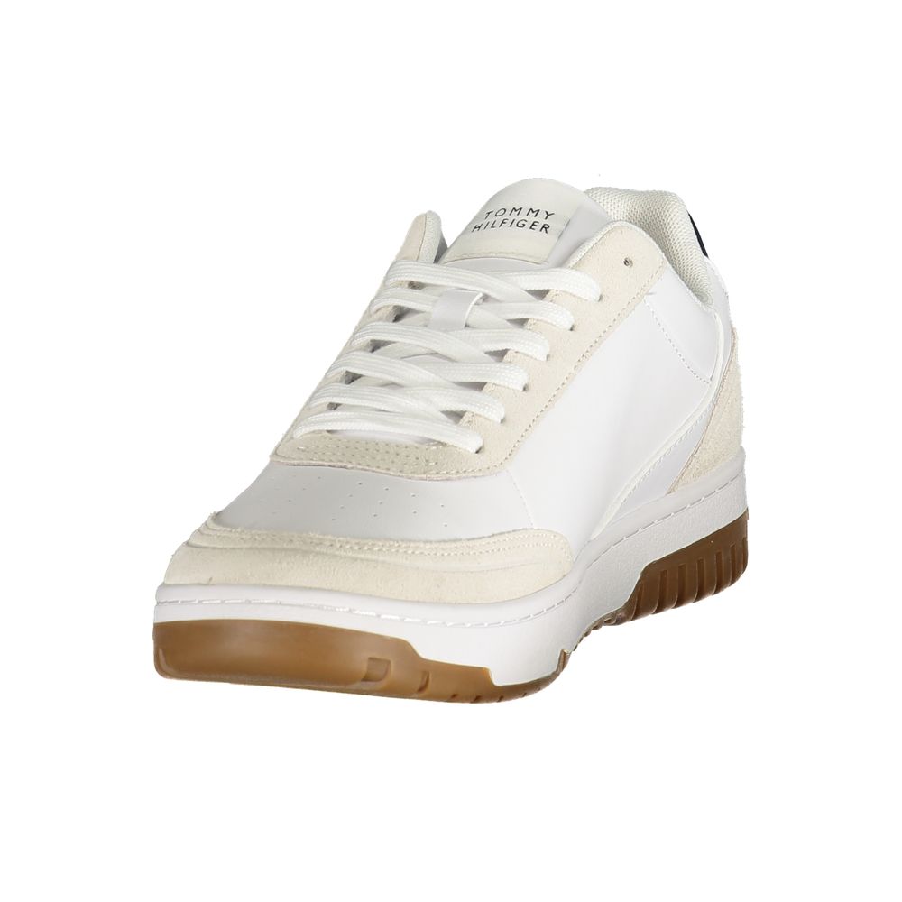 Tommy Hilfiger White Polyurethane Men's Sneaker - Image 3