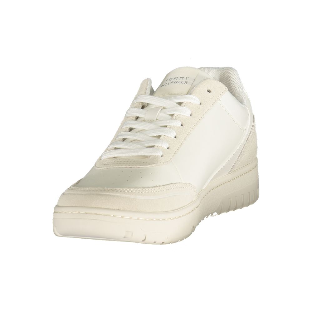 Tommy Hilfiger White Polyurethane Men's Sneaker - Image 3