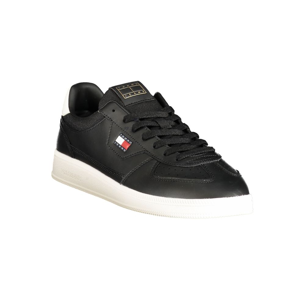 Tommy Hilfiger Black Polyurethane Men's Sneaker - Image 2