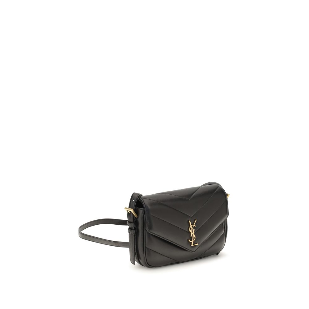 Saint Laurent Black Lamb Ovis Aries Aries Shoulder Bag - Image 2