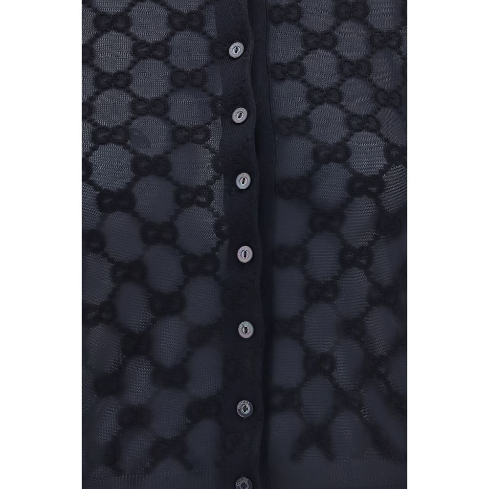 Gucci Black Viscose Cardigan - Image 3