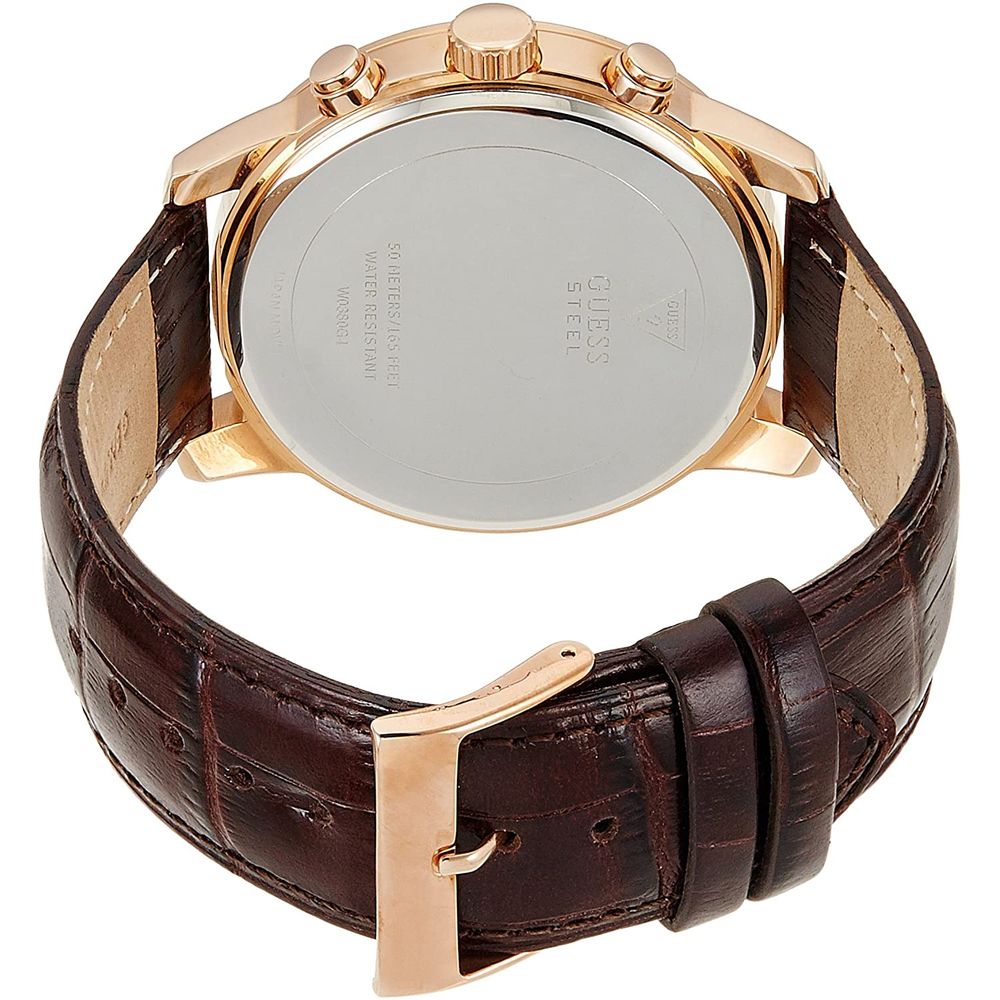 Guess Brown Leather Lining Sport Watch - Image 2