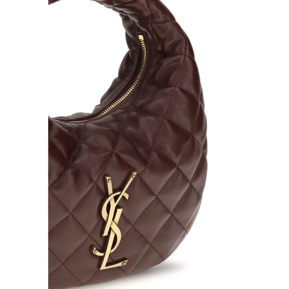 Saint Laurent Brown Lamb Ovis Aries Aries Handbag - Image 4