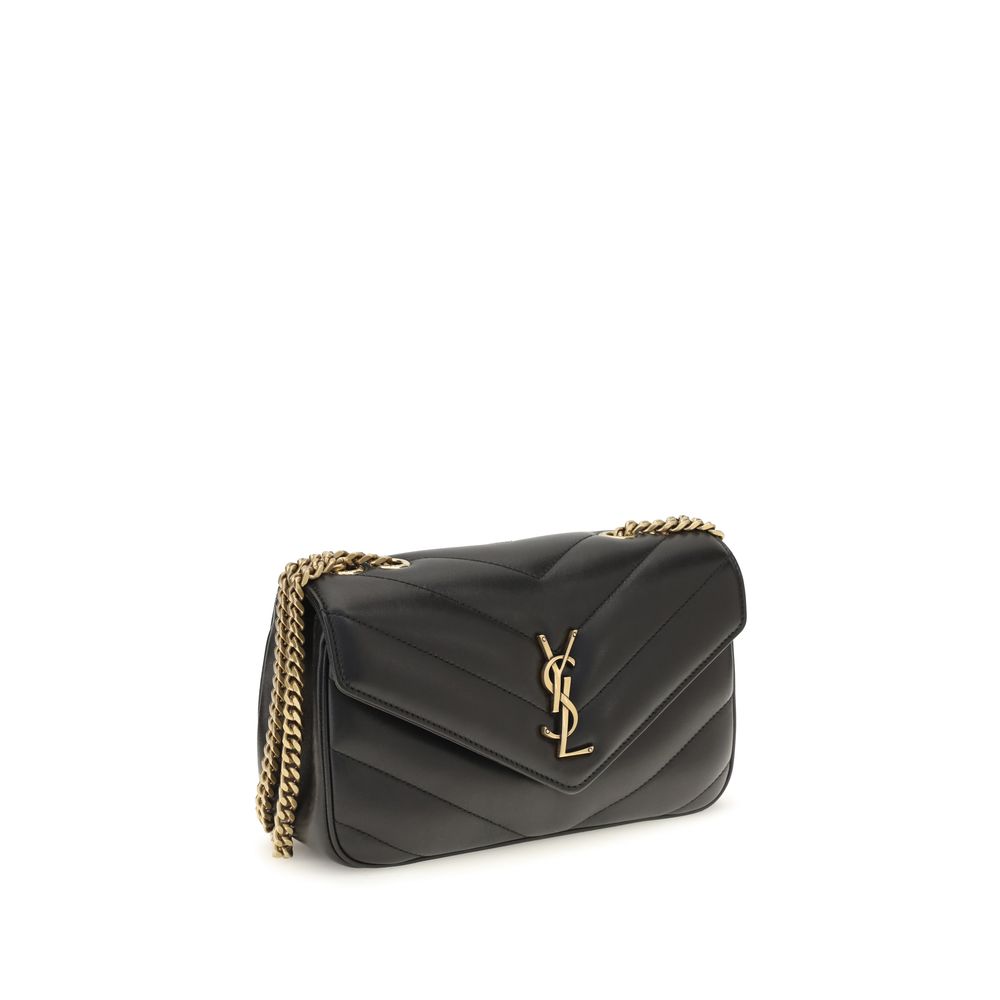 Saint Laurent Black Lamb Ovis Aries Shoulder Bag - Image 2
