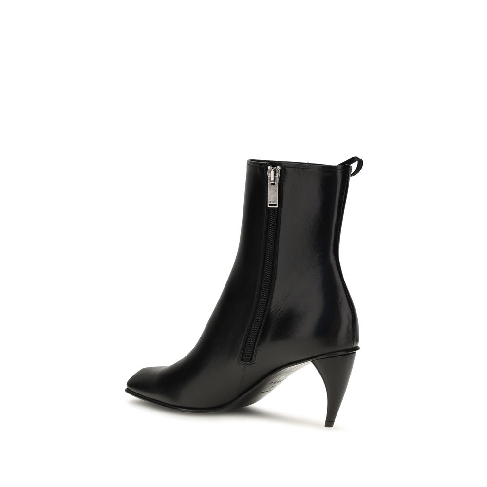 Alexander McQueen Black Calf Leather Bos Taurus Lace-Up Boots - Image 3