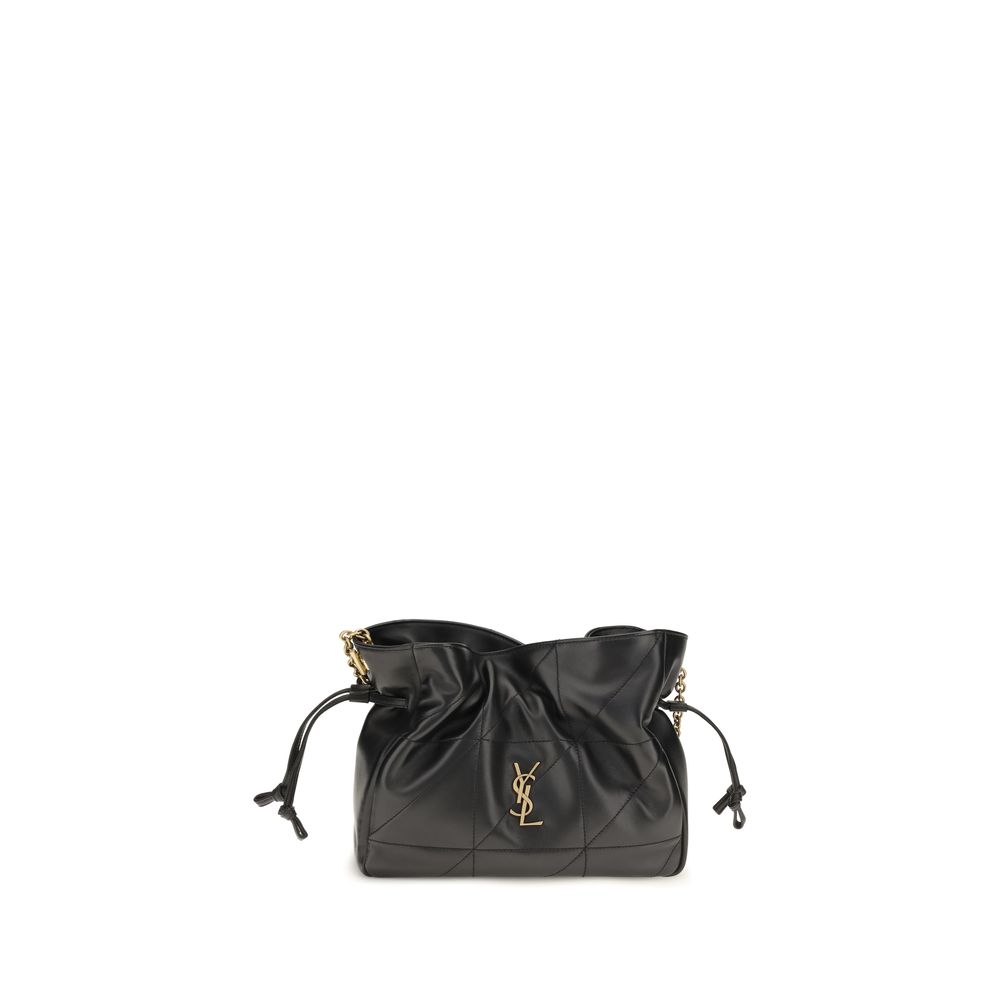 Saint Laurent Black Lamb Ovis Aries Aries Shoulder Bag