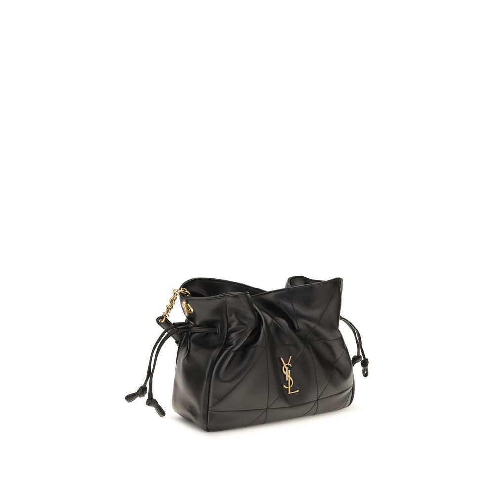 Saint Laurent Black Lamb Ovis Aries Aries Shoulder Bag - Image 2