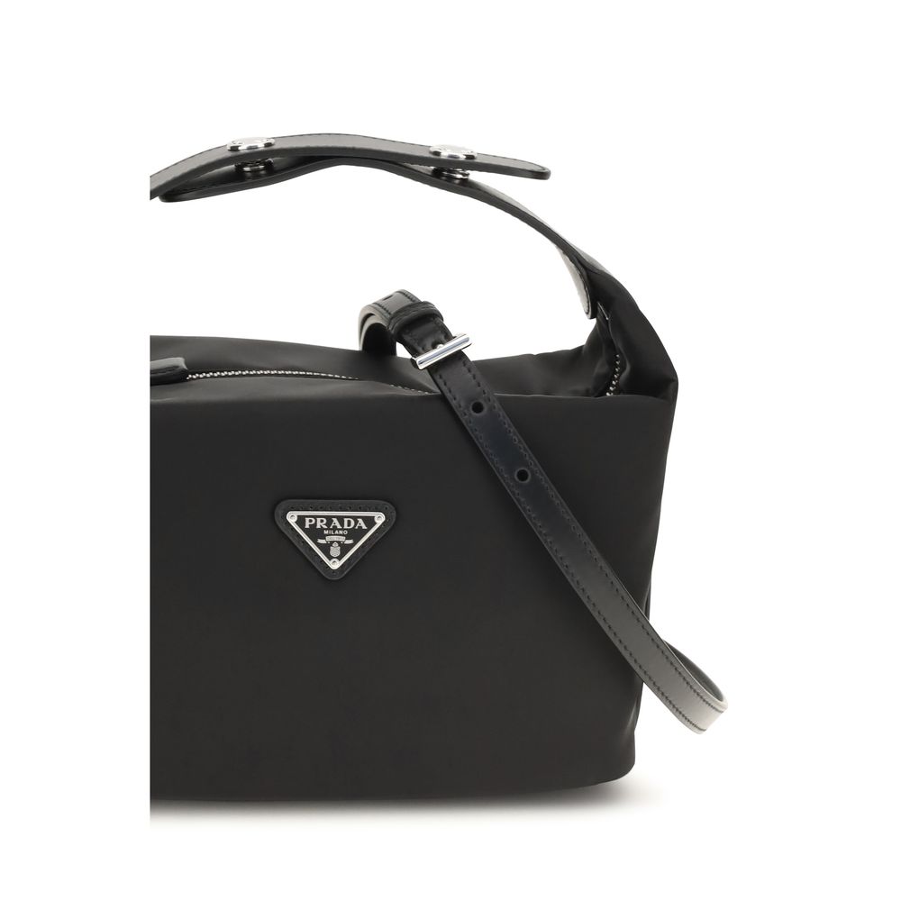 Prada Black Recycled Polyamide Shoulder Bag - Image 4