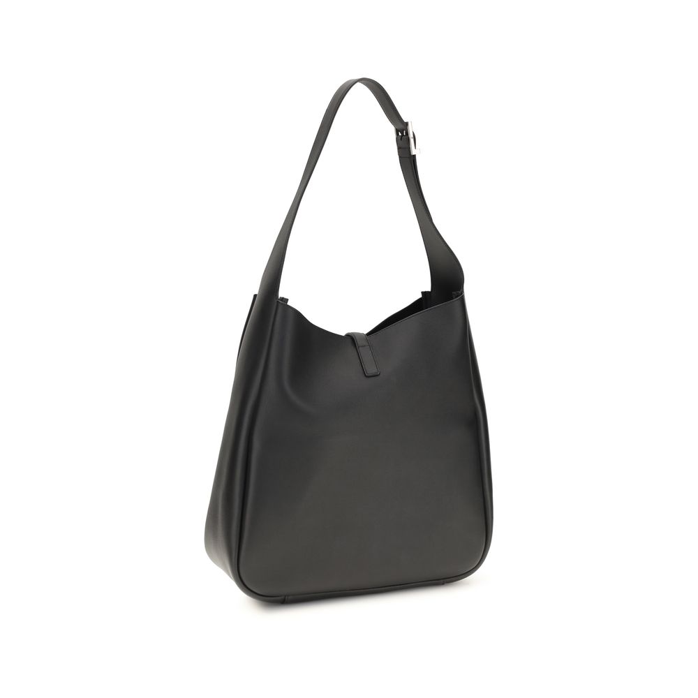 Saint Laurent Black Calf Leather Bos Taurus Shoulder Bag - Image 3