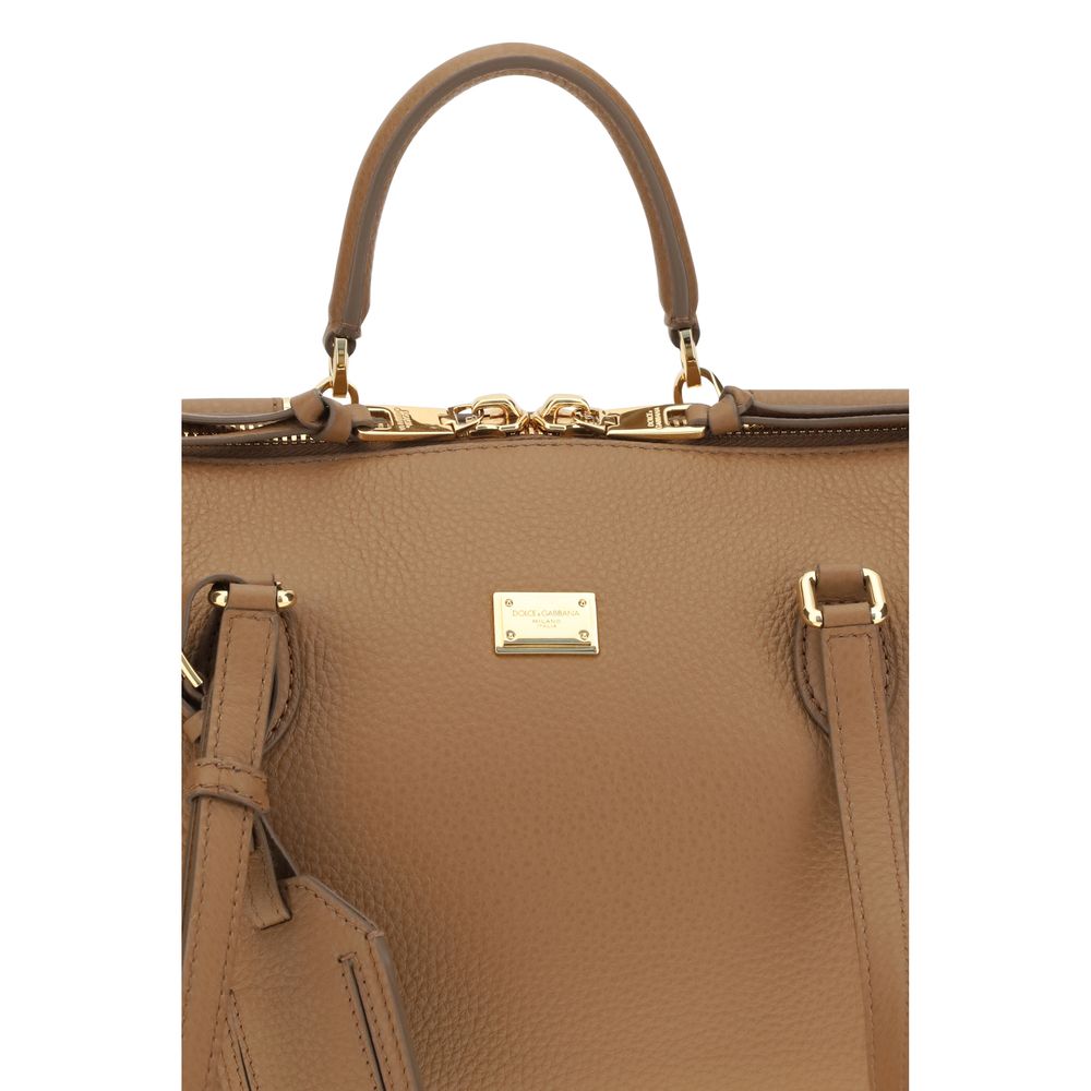 Dolce & Gabbana Beige Calf Leather Bos Taurus Shoulder Bag - Image 4