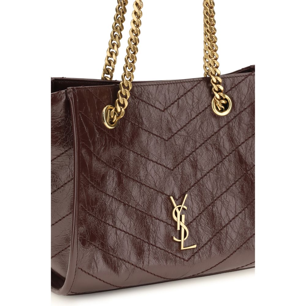 Saint Laurent Brown Calf Leather Bos Taurus Shoulder Bag - Image 4
