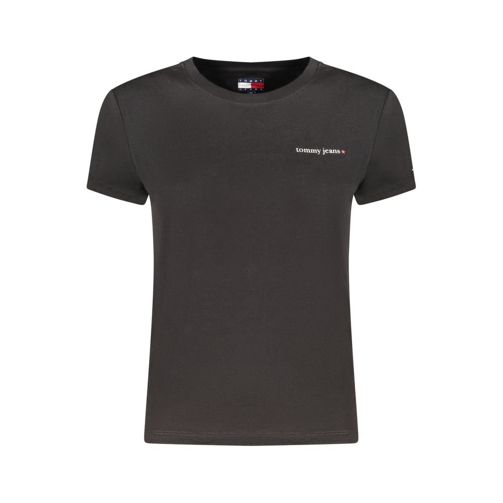 Tommy Hilfiger Black Cotton Womens T-Shirt