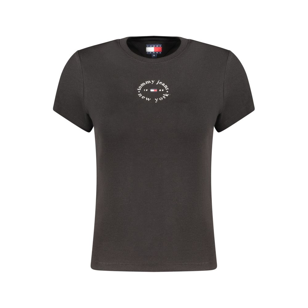 Tommy Hilfiger Black Cotton Women's T-Shirt