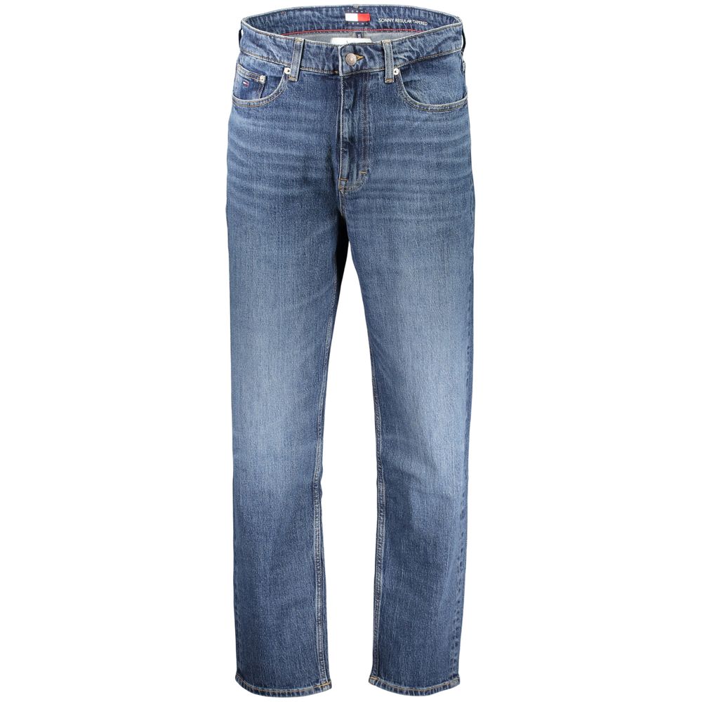 Tommy Hilfiger Blue Cotton Men's Jean Refined with Tapered Silhouette