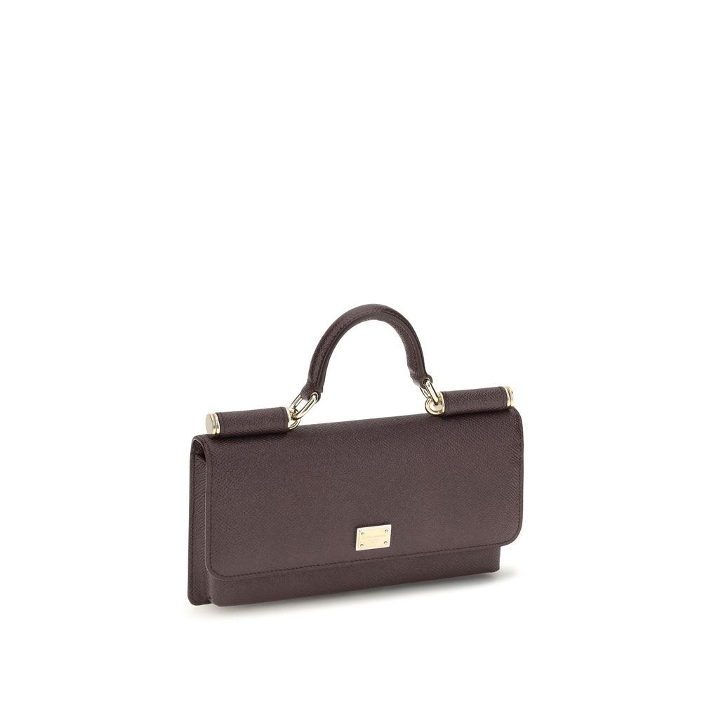Dolce & Gabbana Brown Calf Leather Bos Taurus Shoulder Bag - Image 2